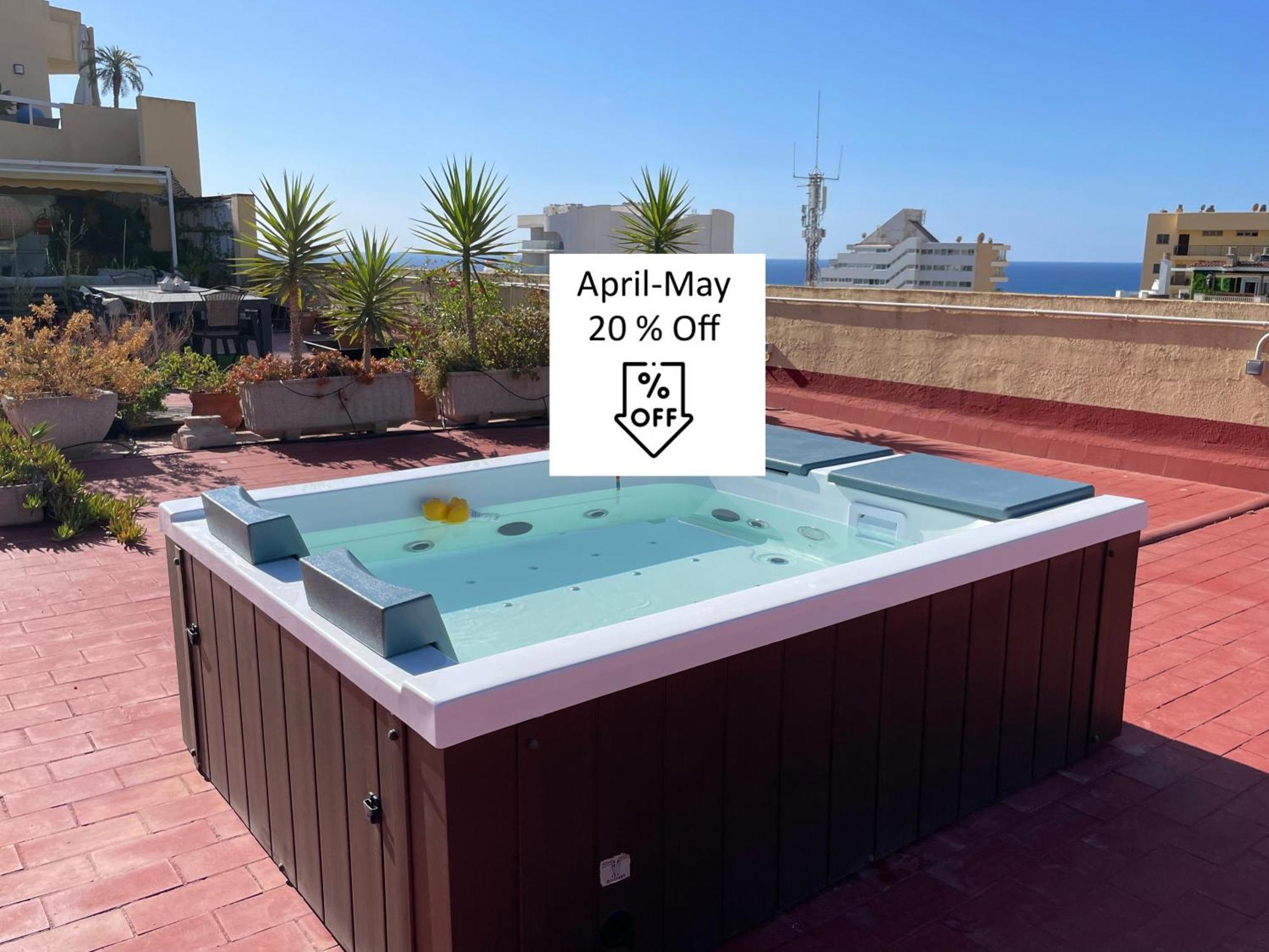550 M2 Luxury Penthouse - Jacuzzi, Golf & Beach 베날마데나코스타 외부 사진